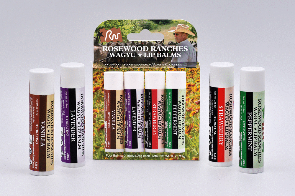 Rosewood Wagyu - 4 Pack Lip Balm